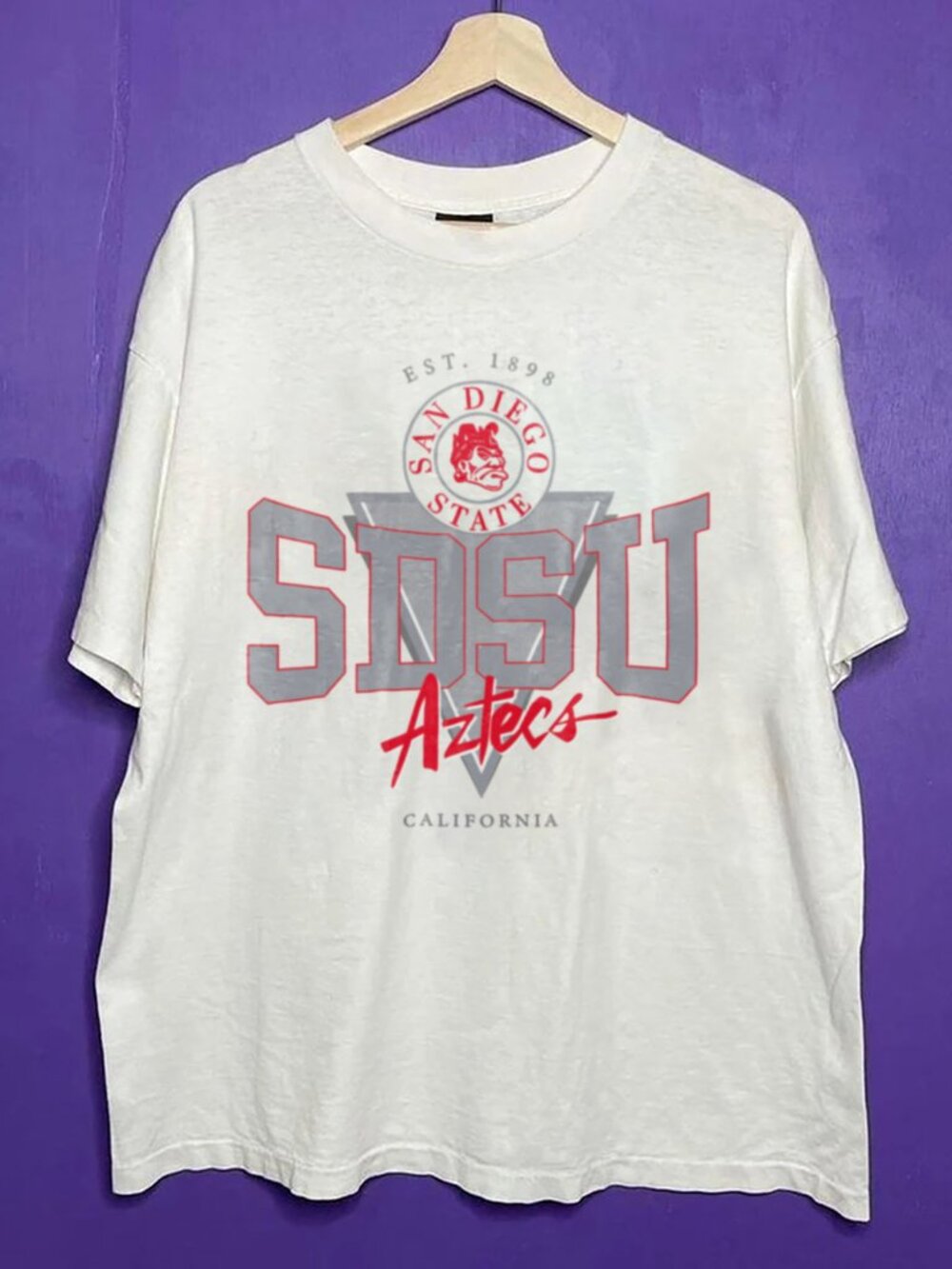 1898 Vintage San Diego State University SDSU Shirt, Retro Collection SDSU Shirt